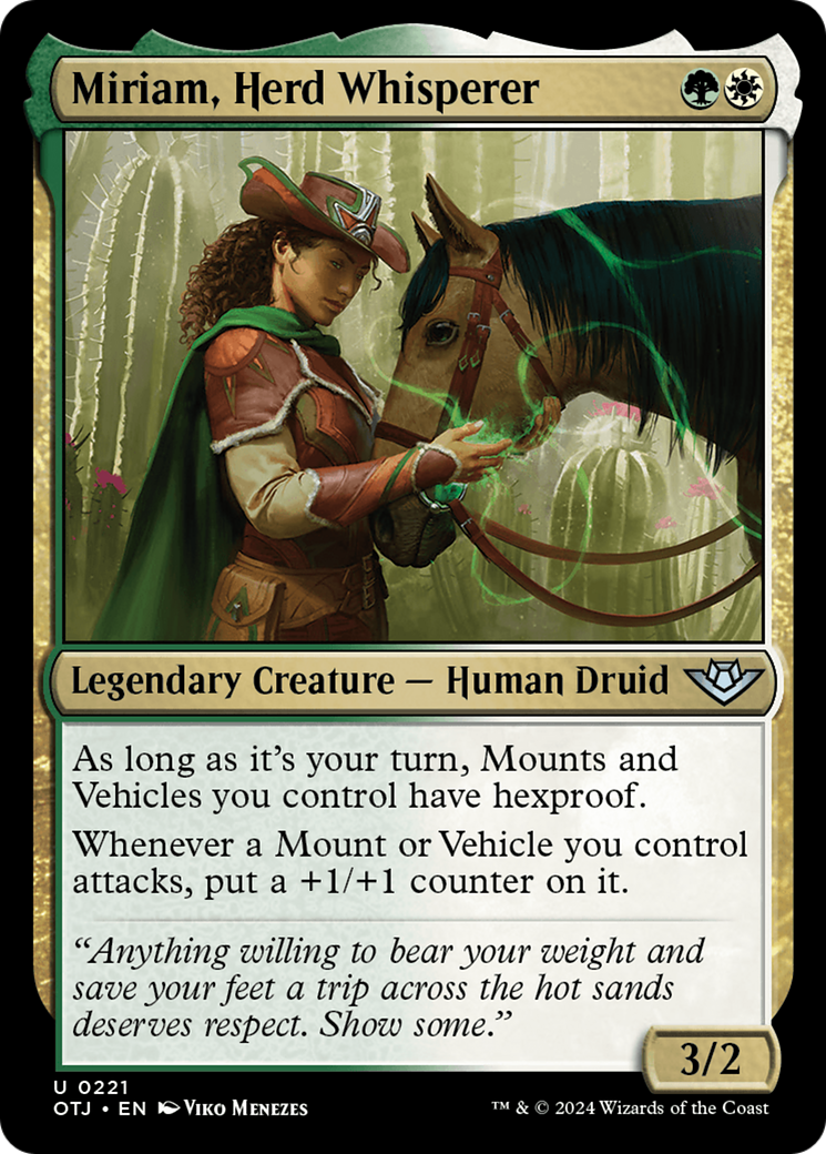 {@C} Miriam, Herd Whisperer [Outlaws of Thunder Junction][OTJ 221]
