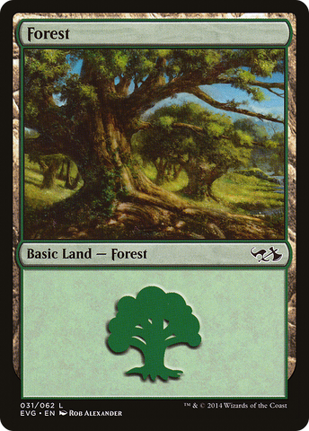 {B}[EVG 031] Forest (31) (Elves vs. Goblins) [Duel Decks Anthology]