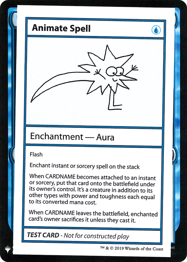 {R} Animate Spell [Mystery Booster Playtest Cards][CON CMB1 016]