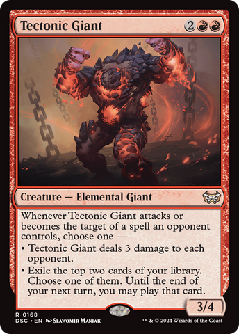 {R} Tectonic Giant [Duskmourn: House of Horror Commander][DSC 168]
