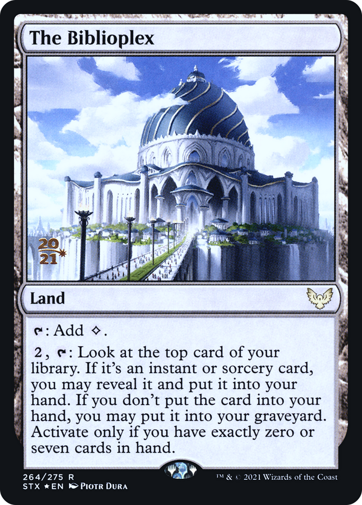 {R} The Biblioplex [Strixhaven: School of Mages Prerelease Promos][PR STX 264]