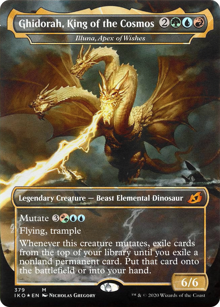 {R} Illuna, Apex of Wishes - Ghidorah, King of the Cosmos (Godzilla Series) [Ikoria: Lair of Behemoths][IKO 379]