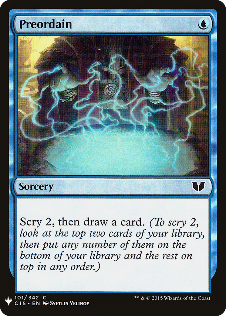 {C} Preordain [Mystery Booster][LS C15 101]