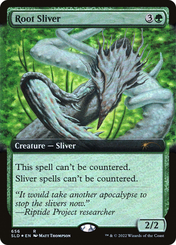 {R} Root Sliver (Extended Art) [Secret Lair Drop Promos][SLD 656]