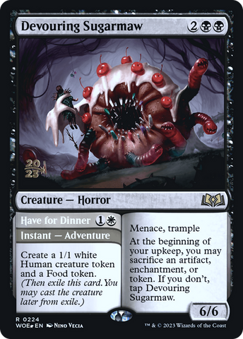 {@R} Devouring Sugarmaw // Have for Dinner [Wilds of Eldraine Prerelease Promos][PR WOE 224]