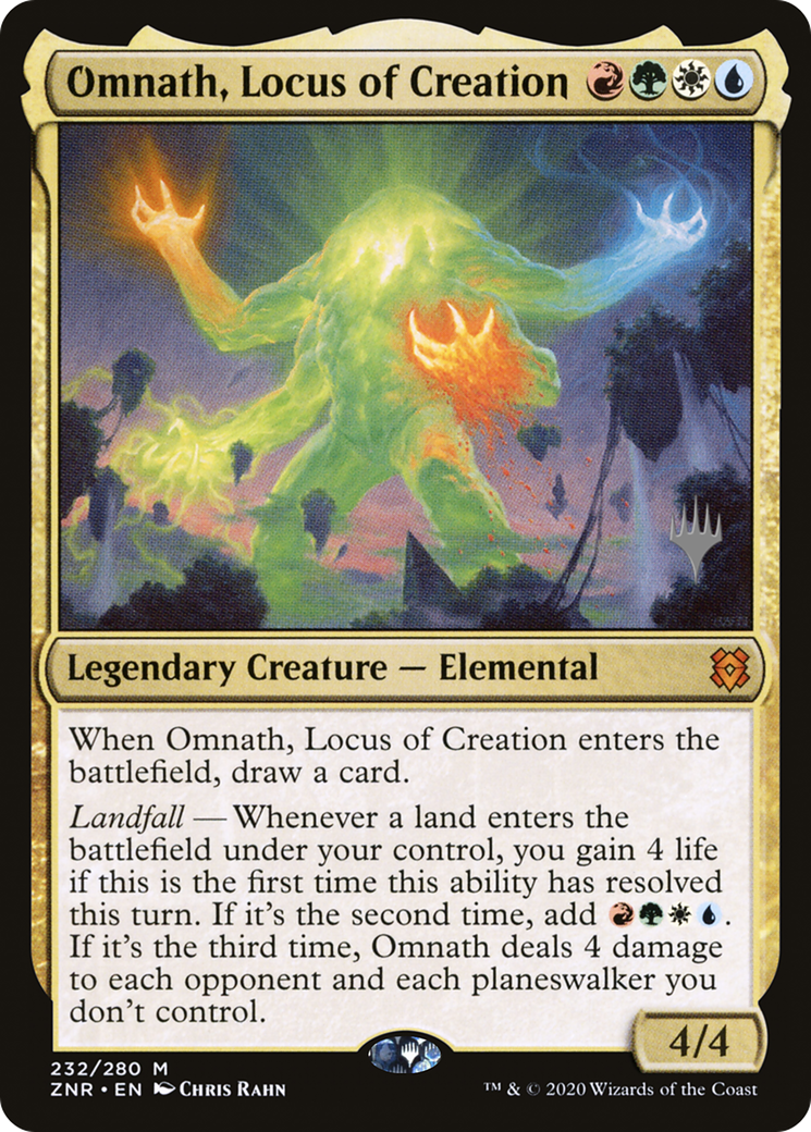 {R} Omnath, Locus of Creation (Promo Pack) [Zendikar Rising Promos][PP ZNR 232]