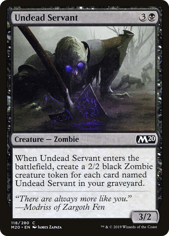 {C} Undead Servant [Core Set 2020][M20 118]
