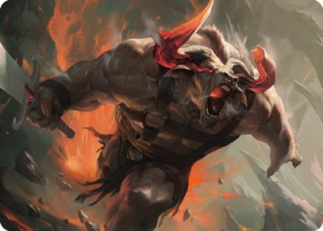 {A} Furious Bellow Art Card [Dominaria United Art Series][ADMU 031]