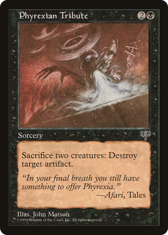 {R} Phyrexian Tribute [Mirage][MIR 134]