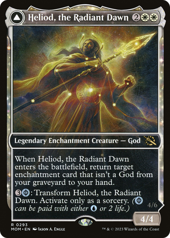 {R} Heliod, the Radiant Dawn // Heliod, the Warped Eclipse (Multiverse Legends) [March of the Machine][MOM 293]