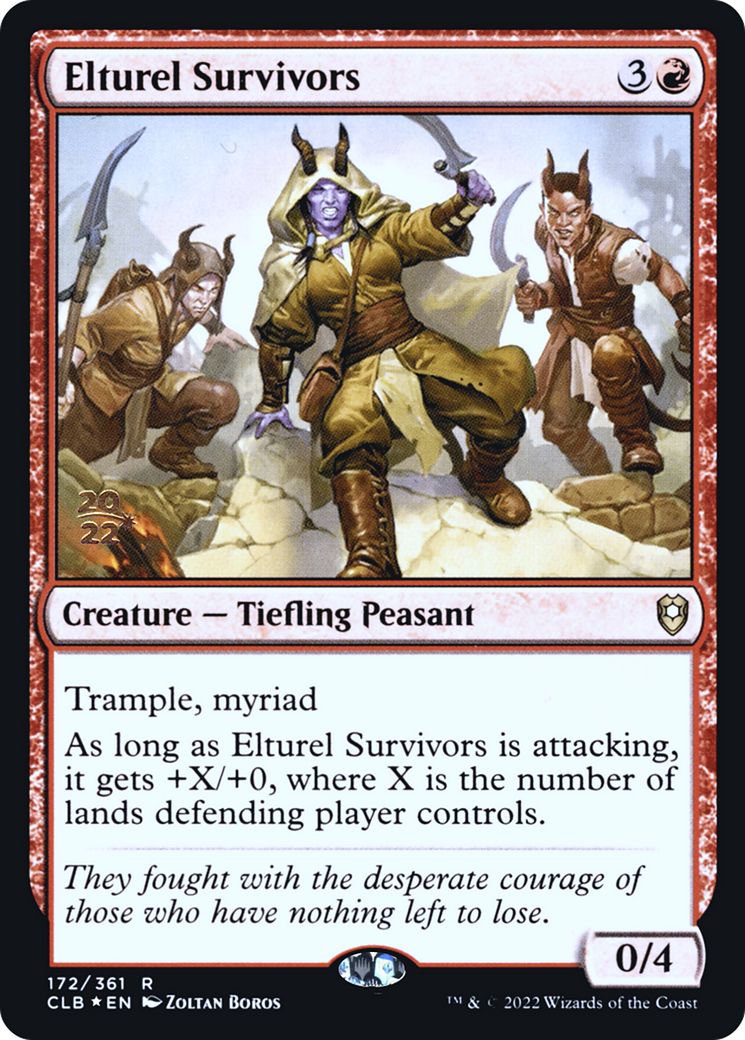 {R} Elturel Survivors [Commander Legends: Battle for Baldur's Gate Prerelease Promos][PR CLB 172]