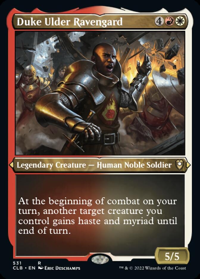 {R} Duke Ulder Ravengard (Foil Etched) [Commander Legends: Battle for Baldur's Gate][CLB 531]