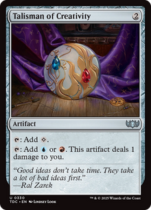 {C} Talisman of Creativity [Tarkir: Dragonstorm Commander][TDC 330]
