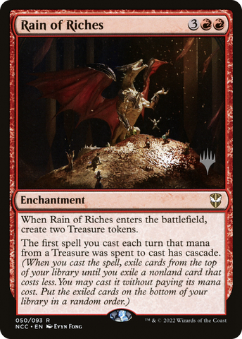 {R} Rain of Riches (Promo Pack) [Streets of New Capenna Commander Promos][PP NCC 050]