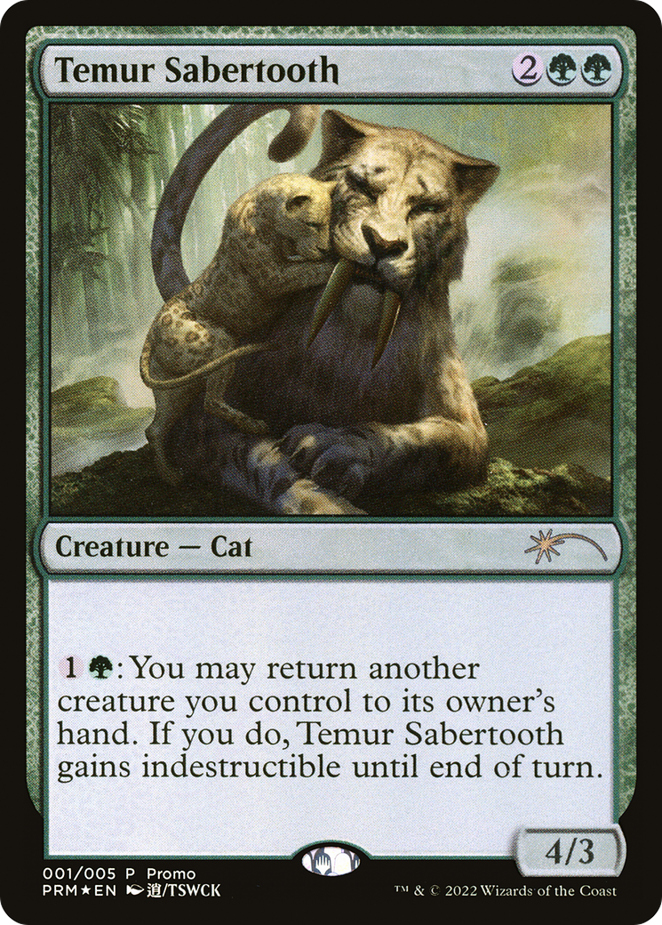 {R} Temur Sabertooth (Chinese) [Year of the Tiger 2022][CH PA PL22 001]