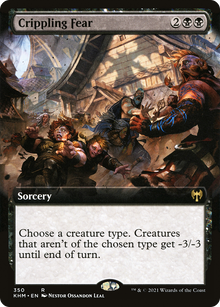 {R} Crippling Fear (Extended Art) [Kaldheim][KHM 350]
