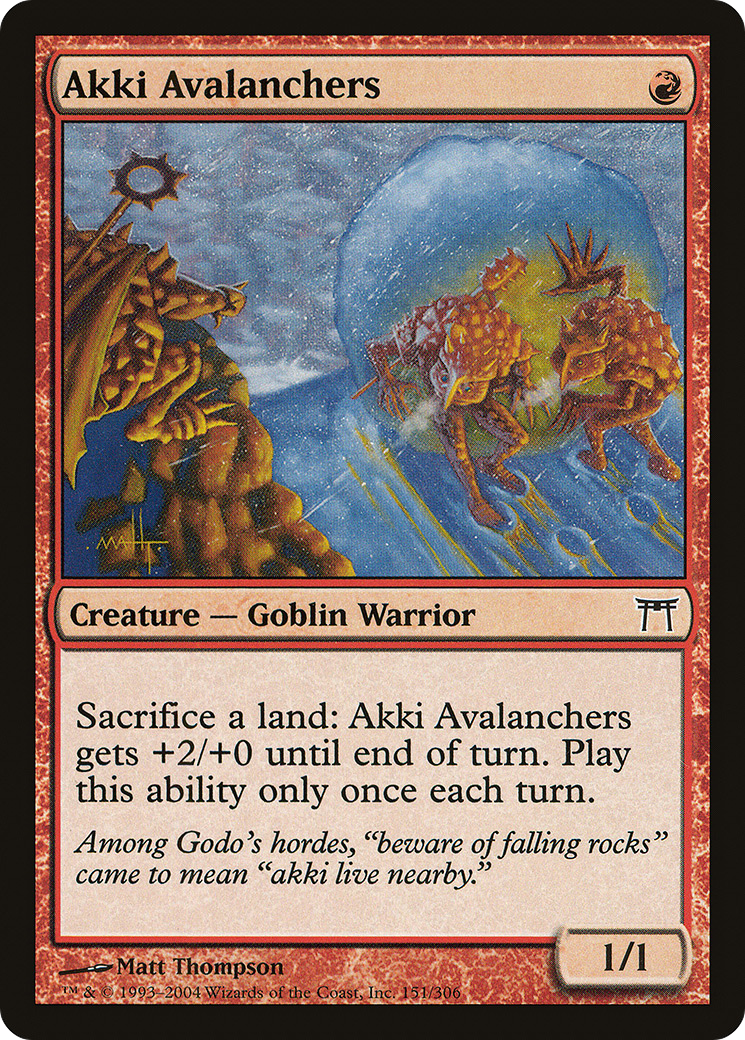 {C} Akki Avalanchers [Champions of Kamigawa][CHK 151]