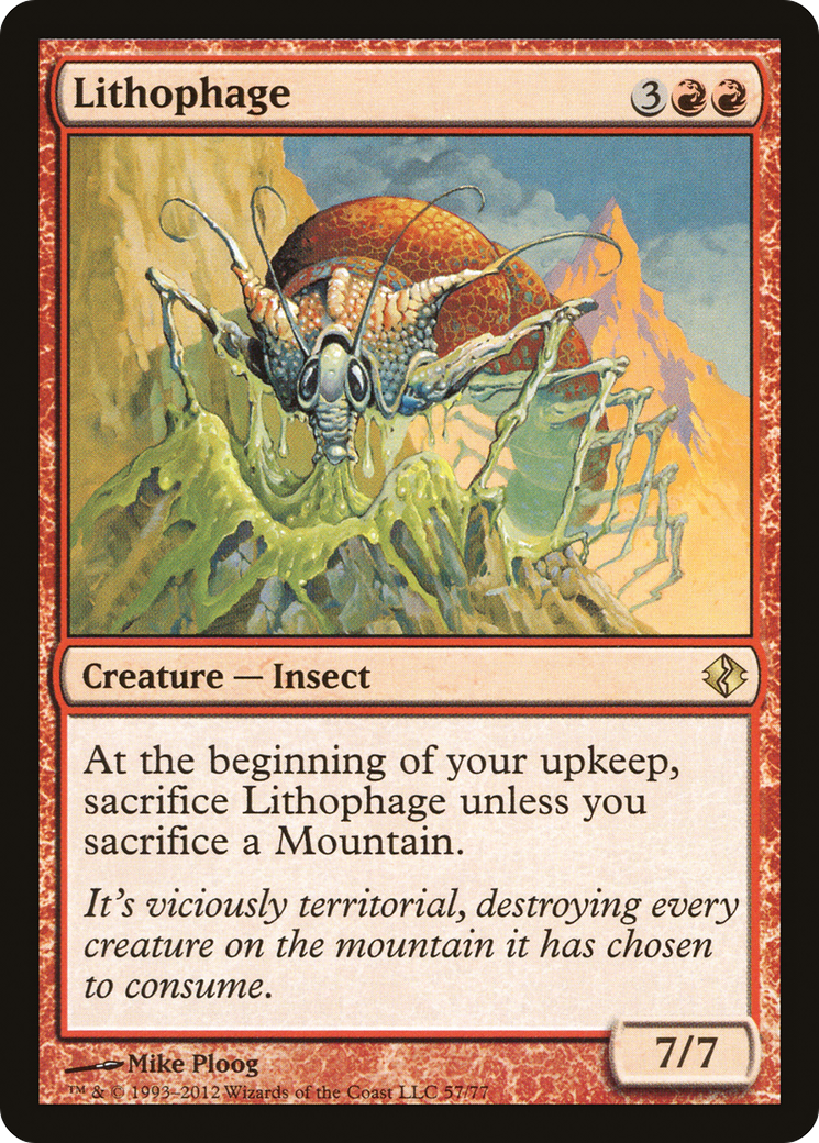{R} Lithophage [Duel Decks: Venser vs. Koth][DDI 057]