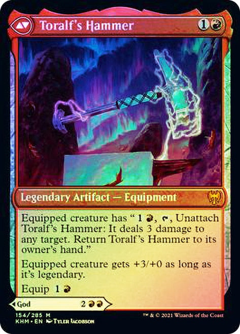 {R} Toralf, God of Fury // Toralf's Hammer [Kaldheim Prerelease Promos][PR KHM 154] - Misty Mountain Games