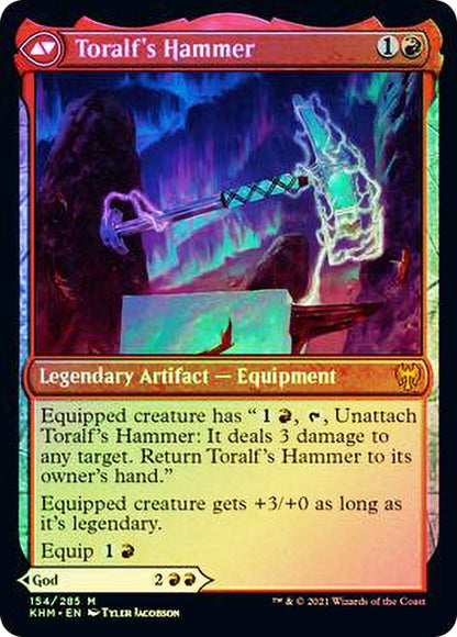 {R} Toralf, God of Fury // Toralf's Hammer [Kaldheim Prerelease Promos][PR KHM 154] - Misty Mountain Games