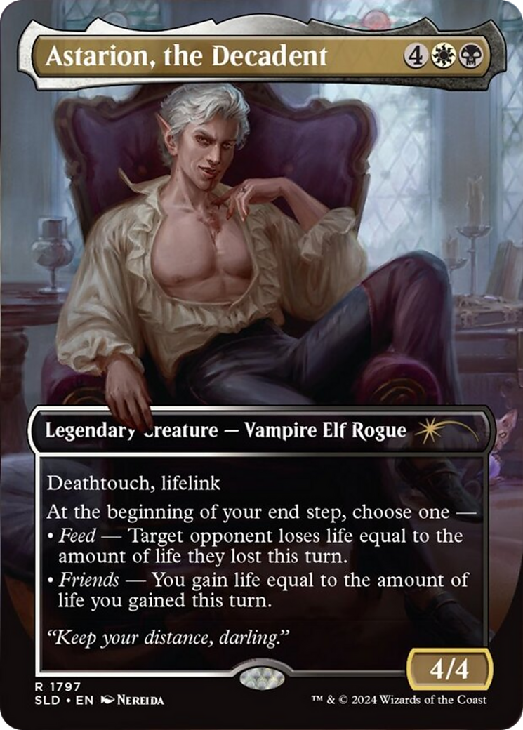 {R} Astarion, the Decadent (Rainbow Foil) [Secret Lair Drop Series][RBF SLD 1797]