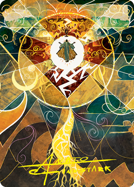 {A} Lightning Bolt Art Card (Gold-Stamped Signature) [Strixhaven: School of Mages Art Series][GS ASTX 076]