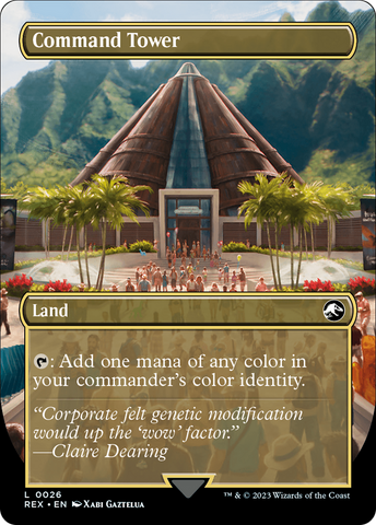 {C} Command Tower // Commander Tower (Borderless) [Jurassic World Collection][REX 026]