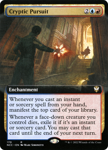 {R} Cryptic Pursuit (Extended Art) [Streets of New Capenna Commander][NCC 170]