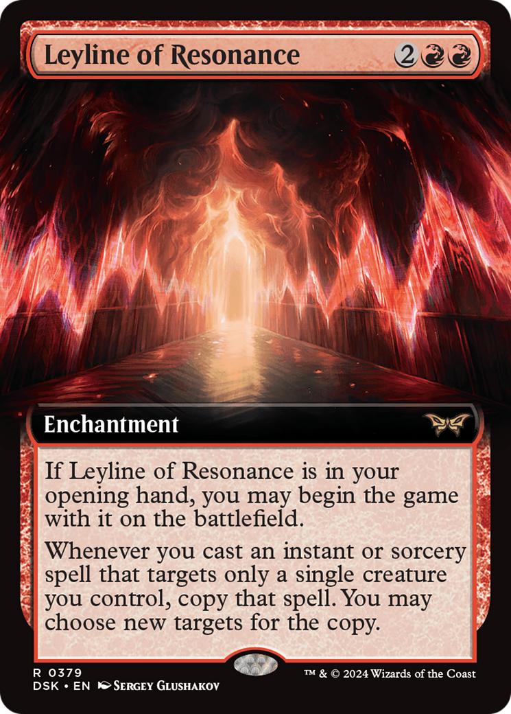 {@R} Leyline of Resonance (Extended Art) [Duskmourn: House of Horror][DSK 379]