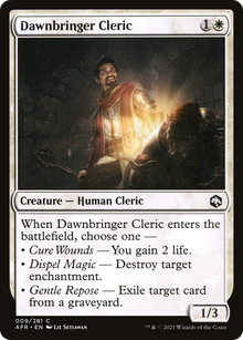 {C} Dawnbringer Cleric [Dungeons & Dragons: Adventures in the Forgotten Realms][AFR 009]