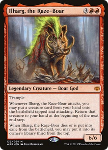 {R} Ilharg, the Raze-Boar [War of the Spark][WAR 133]