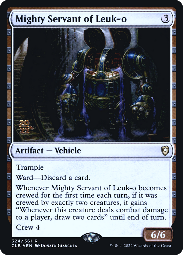 {R} Mighty Servant of Leuk-o [Commander Legends: Battle for Baldur's Gate Prerelease Promos][PR CLB 324]