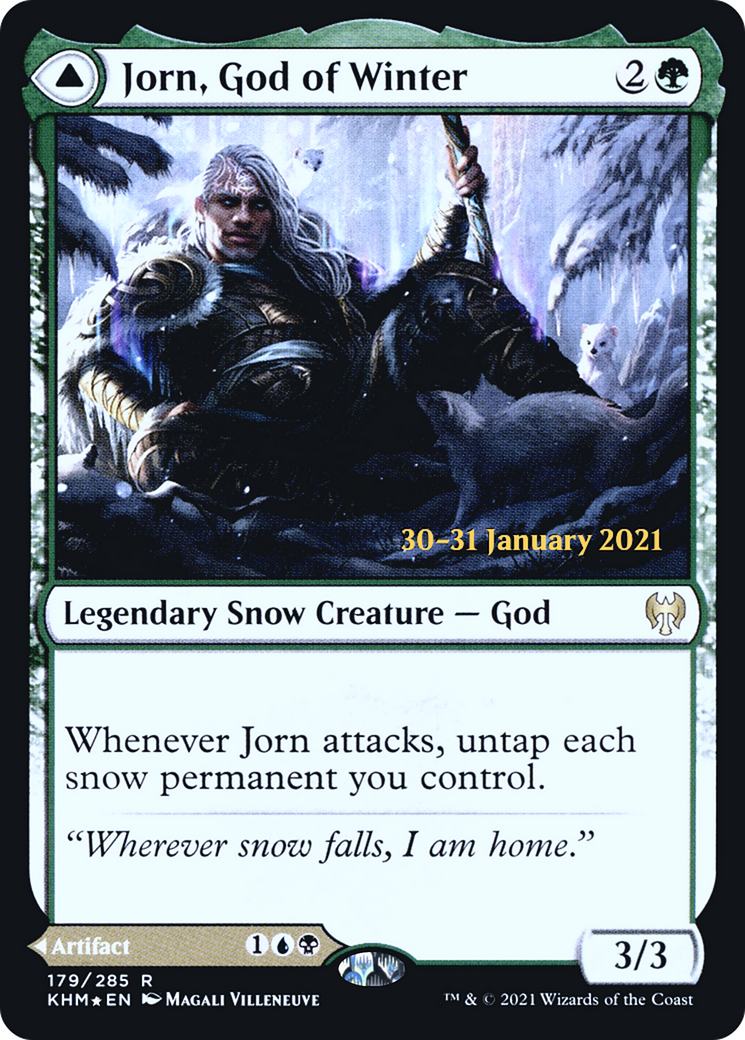 {R} Jorn, God of Winter // Kaldring, the Rimestaff [Kaldheim Prerelease Promos][PR KHM 179]