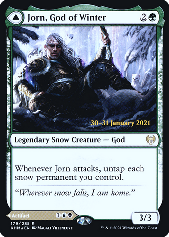 {R} Jorn, God of Winter // Kaldring, the Rimestaff [Kaldheim Prerelease Promos][PR KHM 179]