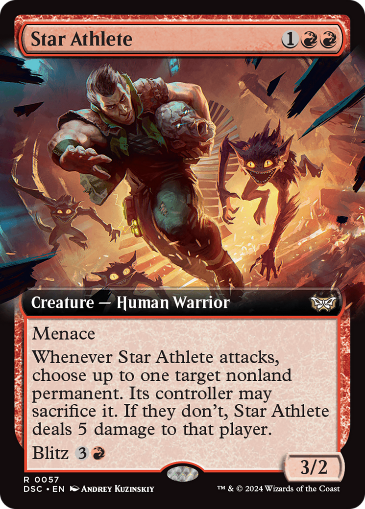 {R} Star Athlete (Extended Art) [Duskmourn: House of Horror Commander][DSC 057]