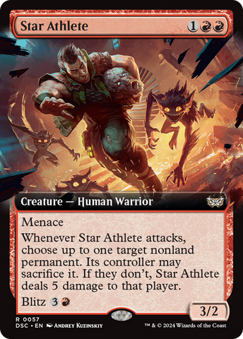 {R} Star Athlete (Extended Art) [Duskmourn: House of Horror Commander][DSC 057]