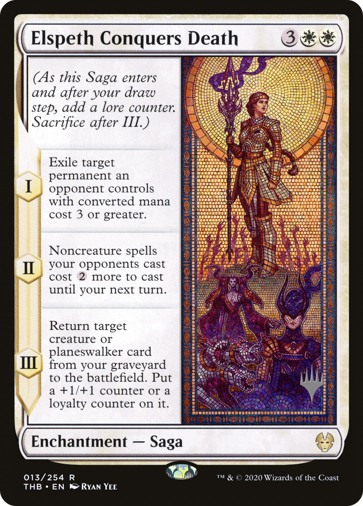 {R} Elspeth Conquers Death (Promo Pack) [Theros Beyond Death Promos][PP THB 013]