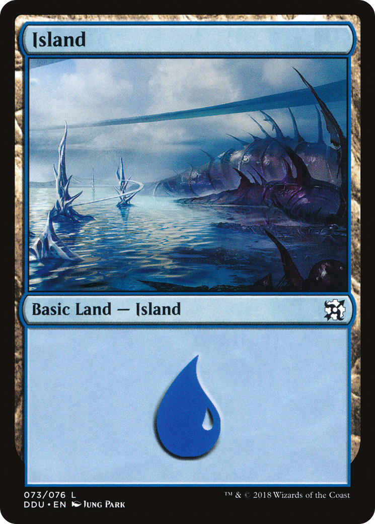 {B}[DDU 073] Island (73) [Duel Decks: Elves vs. Inventors]