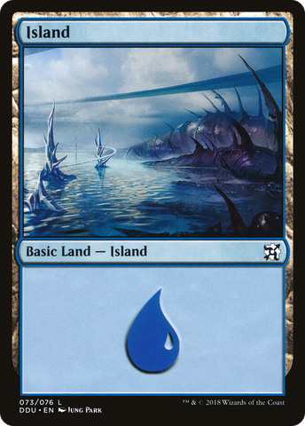 {B}[DDU 073] Island (73) [Duel Decks: Elves vs. Inventors]
