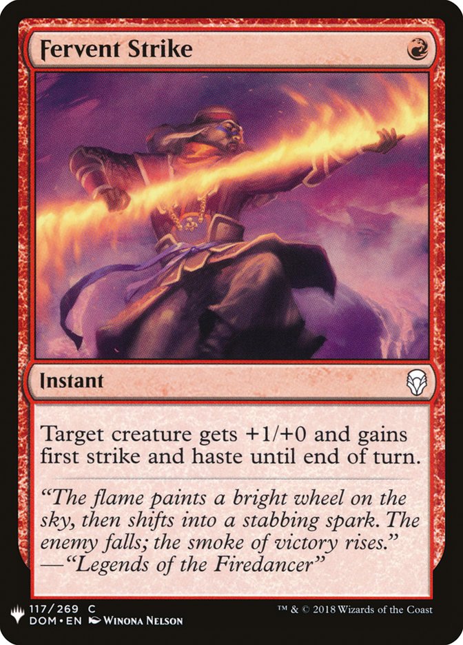 {C} Fervent Strike [Mystery Booster][MB1 DOM 117]