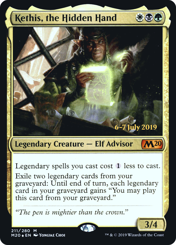 {R} Kethis, the Hidden Hand [Core Set 2020 Prerelease Promos][PR M20 211]