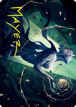 {A} Nature's Embrace Art Card (Gold-Stamped Signature) [Innistrad: Crimson Vow Art Series][GS AVOW 052]