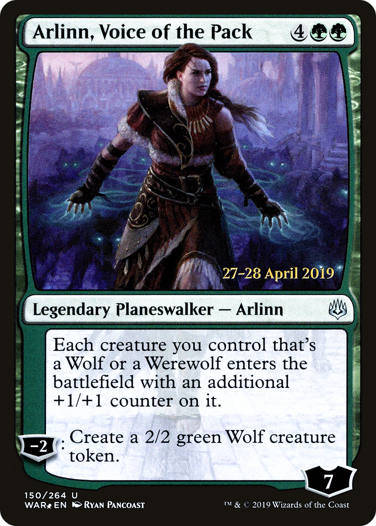{C} Arlinn, Voice of the Pack [War of the Spark Prerelease Promos][PR WAR 150]