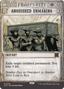 {R} Anguished Unmaking [Outlaws of Thunder Junction: Breaking News][OTP 035]