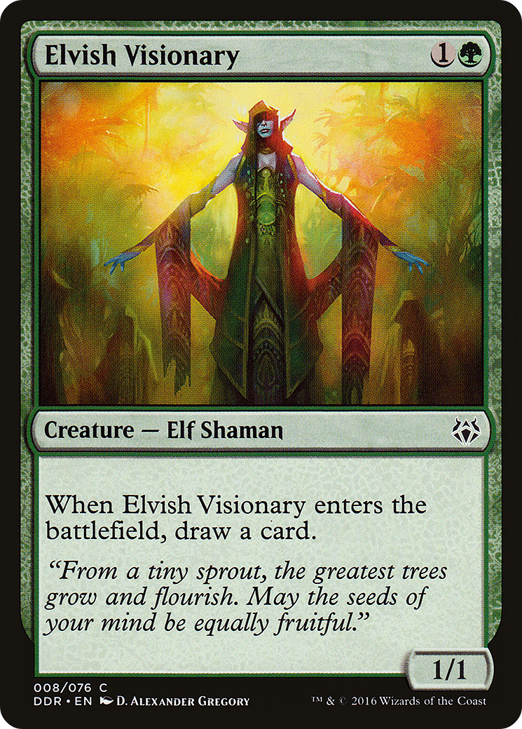 {C} Elvish Visionary [Duel Decks: Nissa vs. Ob Nixilis][DDR 008]