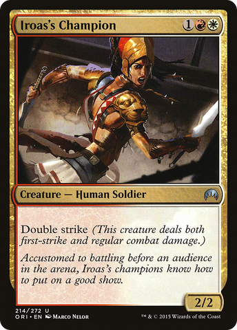 {C} Iroas's Champion [Magic Origins][ORI 214]
