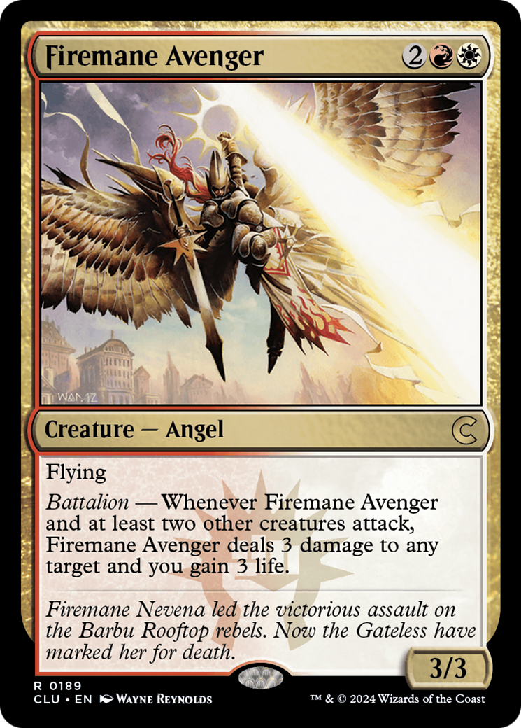 {R} Firemane Avenger [Ravnica: Clue Edition][CLU 189]