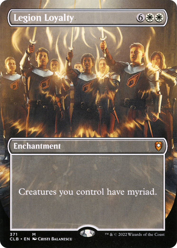 {R} Legion Loyalty (Borderless Alternate Art) [Commander Legends: Battle for Baldur's Gate][CLB 371]