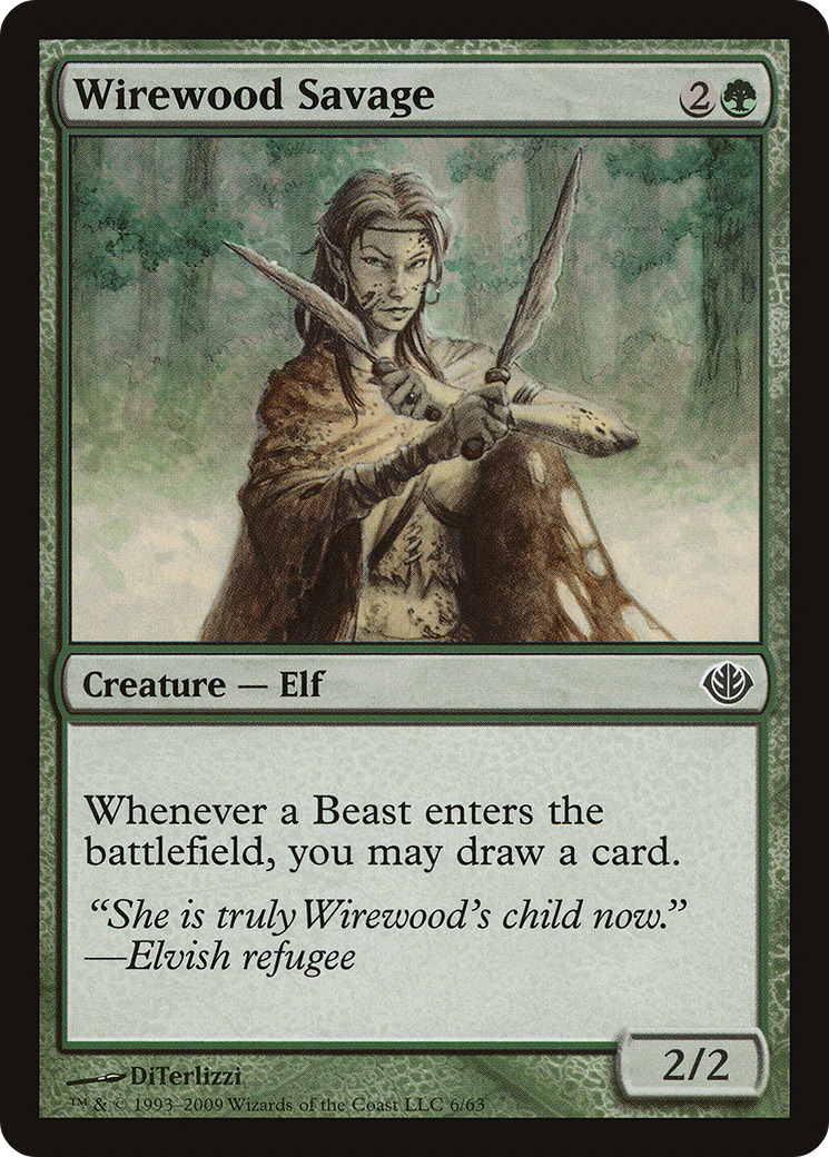 {C} Wirewood Savage [Duel Decks: Garruk vs. Liliana][DDD 006]