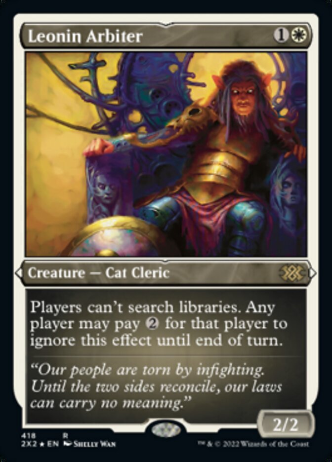 {R} Leonin Arbiter (Foil Etched) [Double Masters 2022][2X2 418]